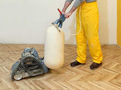 Sanding wood floor