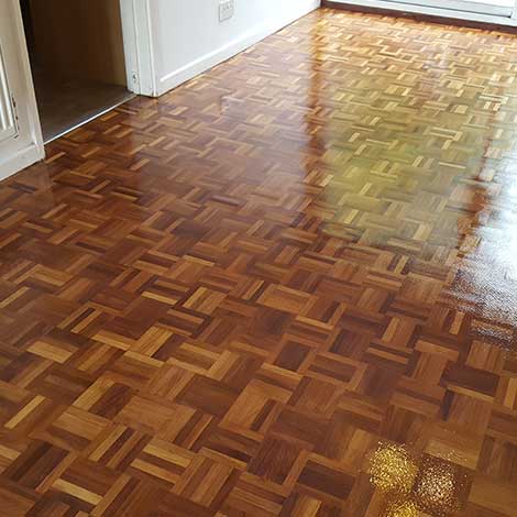 Wood floor scratch repairs