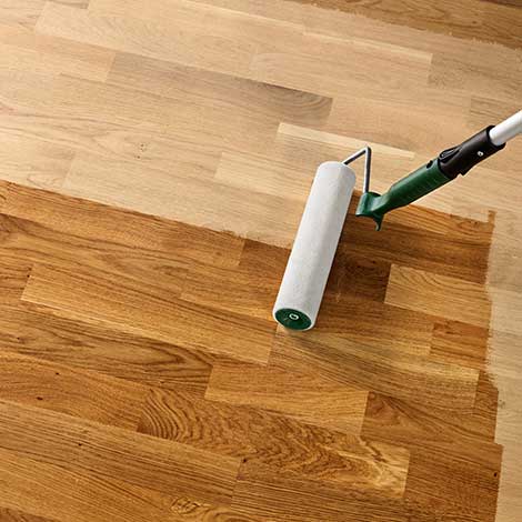 Wood floor sealing