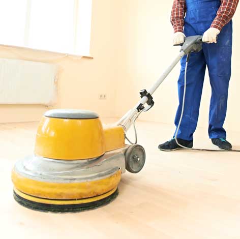 wood floor buffing